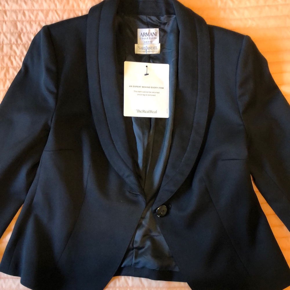Black Armani Collezioni Blazer